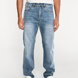 Jeans Hombre Triblend Stretch Denim Straight Gris Cat