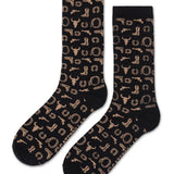 Medias Hombre Aop Crew Sock Negro Cat