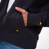 Buzo Hombre Fleece Cat Patch Ful Negro Cat