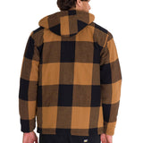 Chaqueta Hombre Hooded Flannel Negro Cat