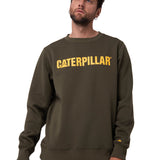 Buzo Hombre Caterpillar Logo Cre Verde Cat