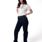 Jeans Mujer Denim High-Rise Stra Indigo Cat