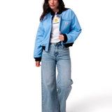 Chaqueta Mujer W Nylon Bomber Jacke Azul Cat