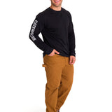 Remera Manga Larga Hombre Lightweight Cooling Negro Cat