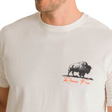 Remera Hombre Roam Free Bison Tee Beige Cat
