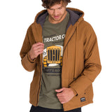 Chaqueta Hombre Hooded Sherpa Lined Marron Cat
