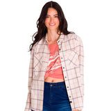Remera Manga Larga Mujer Flannel Relaxed L/S Beige Cat