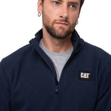 Polar Hombre Microfleece Qtr Zip Azul Cat
