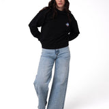 Buzo Mujer W Graphic French Ter Negro Cat
