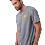 Remera Hombre Cat Small Logo Tee Gris Cat
