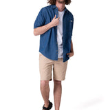 Camisa Manga Corta Hombre Chambray Short Sleev Cat