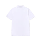 Remera Hombre Cat Logo Pique Polo Blanco Cat