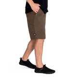 Short Hombre Stretch Canvas Utili Verde Cat