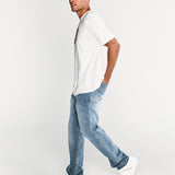 Jeans Hombre Triblend Stretch Denim Straight Gris Cat
