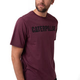 Remera Hombre Caterpillar Logo Tee Violeta Cat