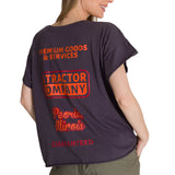 Remera Mujer Relaxed Graphic Tee Violeta Cat