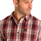 Camisa Hombre Foundation Ls Shirt Beige Cat