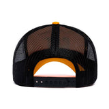 Gorro Hombre Cat Logo Mesh Back F Amarillo Cat