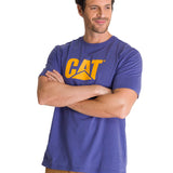 Remera Unisex Cat Logo Tee Azul Cat