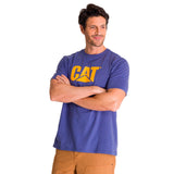 Remera Unisex Cat Logo Tee Azul Cat