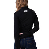 Remera Manga Larga Mujer Sporty Mock Neck L/S Negro Cat