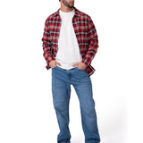 Camisa Hombre Classic Stretch Flan Rojo Cat