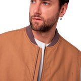 Chaleco Hombre Canvas Utility Sherp Marron Cat