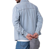 Camisa Hombre Denim Western L/S Sh Celeste Cat