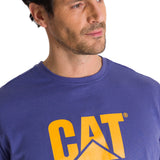 Remera Unisex Cat Logo Tee Azul Cat