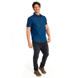 Camisa Hombre Denim S/S Shirt Gris Cat