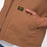 Chaleco Hombre Canvas Utility Sherp Marron Cat