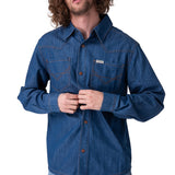 Camisa Manga Larga Hombre Denim Western L/S Sh Cat