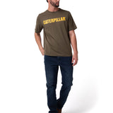 Remera Hombre Caterpillar Logo Tee Verde Cat