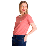 Remera Mujer Cat Logo Tee Beige Cat