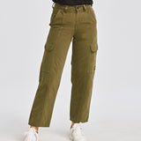 Pantalon Mujer Heritage Uniform Hig Verde Cat