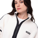 Polar Mujer Relaxed Half Zip She Blanco Cat