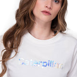 Remera Mujer Crop Metallic Graphi Cat
