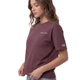 Remera Mujer Boxy Heavyweight Emb Violeta Cat