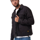 Chaqueta Hombre Canvas Flannel Lined Negro Cat