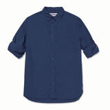 Camisa Hombre Fndtn Convertible Ls Azul Cat