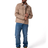 Chaqueta Hombre Canvas Flannel Lined Beige Cat