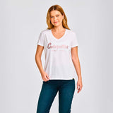 Remera Mujer Caterpillar Script V Blanco Cat