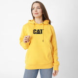 Buzo Unisex Fleece Cat Logo Pull Amarillo Cat