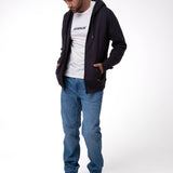 Buzo Hombre Fleece Cat Patch Ful Negro Cat