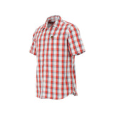 Camisa Hombre Plaid Poplin S/S Shi Rojo Cat