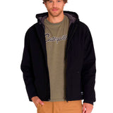 Chaqueta Hombre Hooded Sherpa Lined Negro Cat