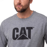Remera Hombre Cat Logo Tee Gris Cat