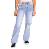 Jeans Mujer Triblend Stretch Den Gris Cat