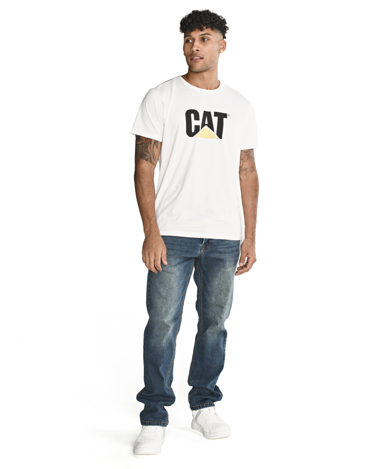 Jeans Hombre Triblend Stretch Denim Slim Gris Cat