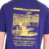 Remera Hombre Projects Graphic Tee Azul Cat